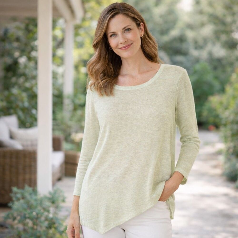 Eileen Fisher Organic Linen Sweater Top